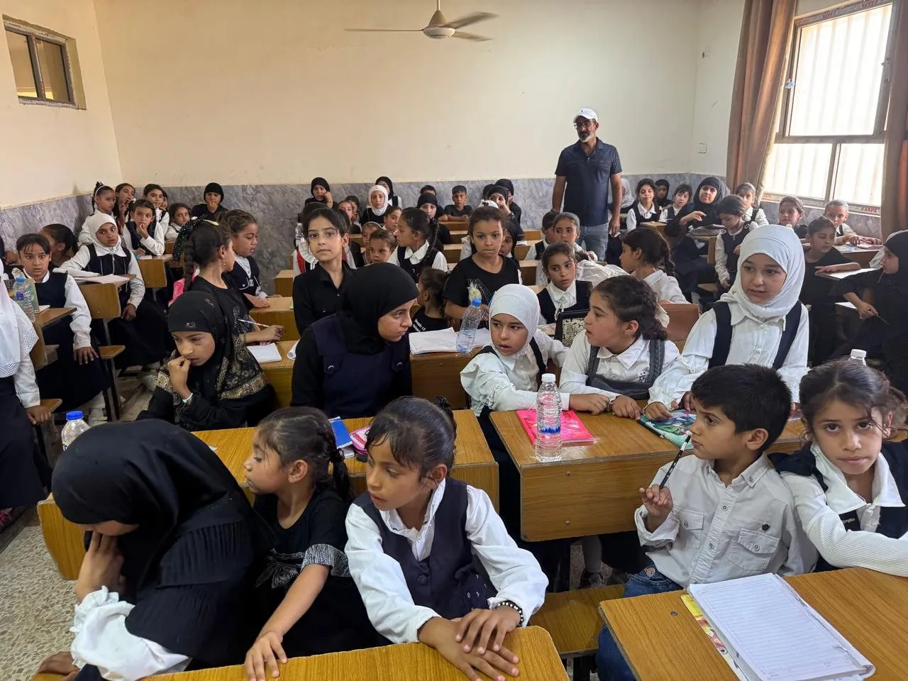 Pupils at a health education session
