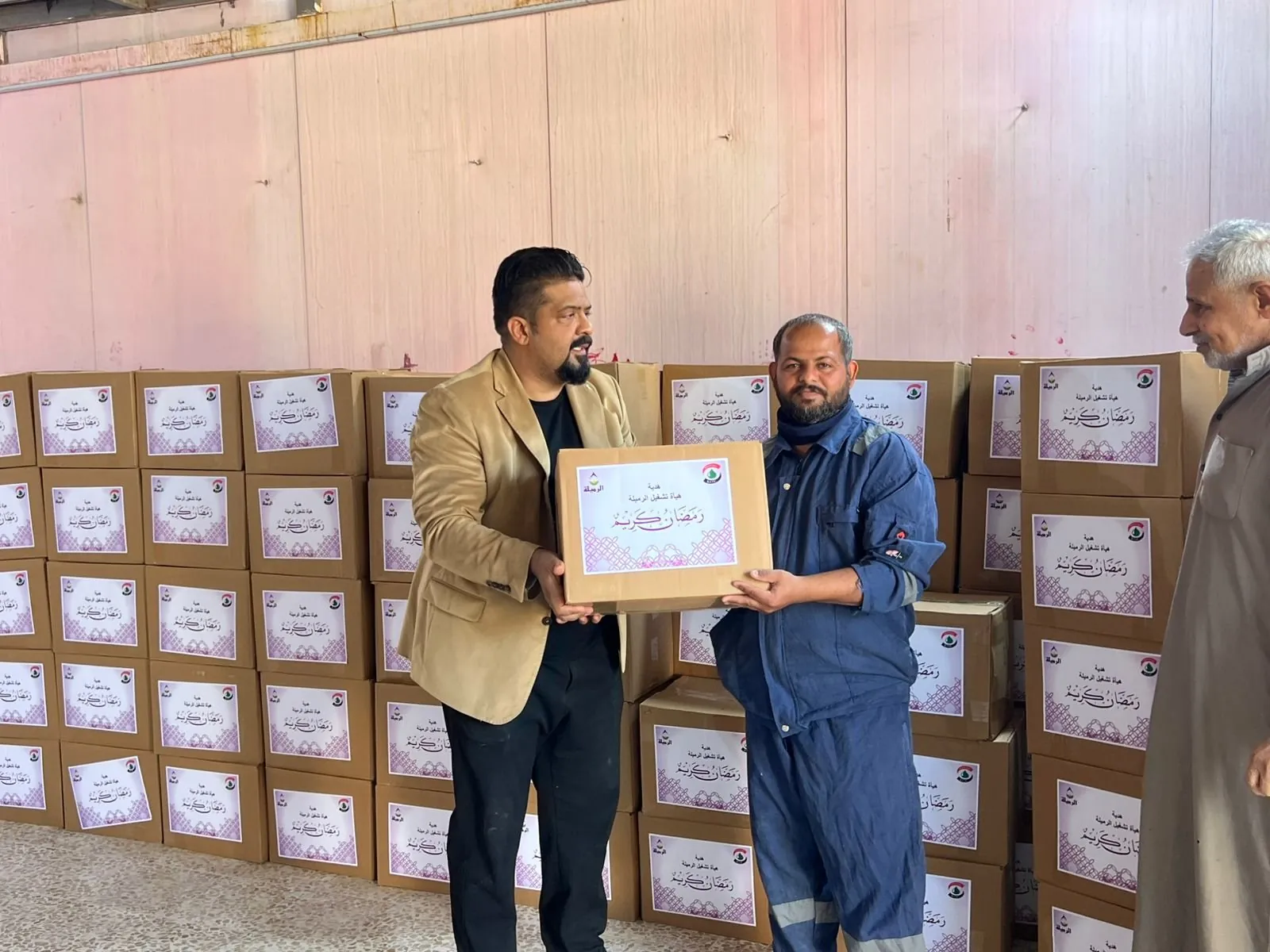 Handover at a community centre