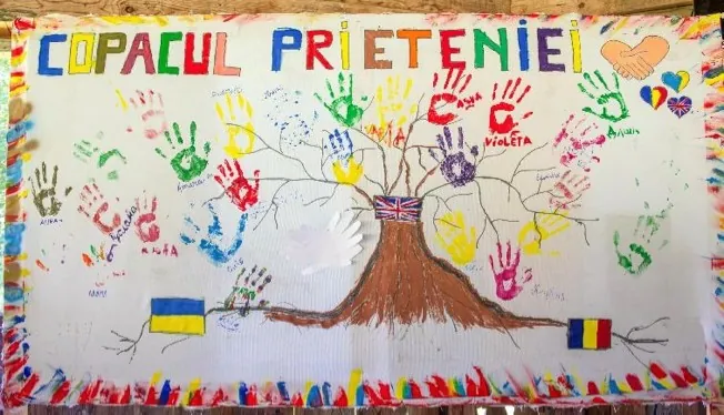 The friendship tree painted at summer school